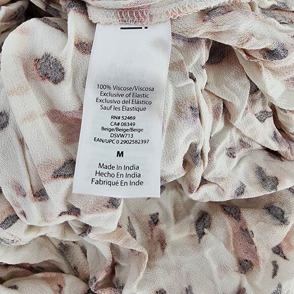 Sophia Jeans by Sofia Vergara Animal Print Peplum Midi Dress Women’s Size Medium - Picture 8 of 9